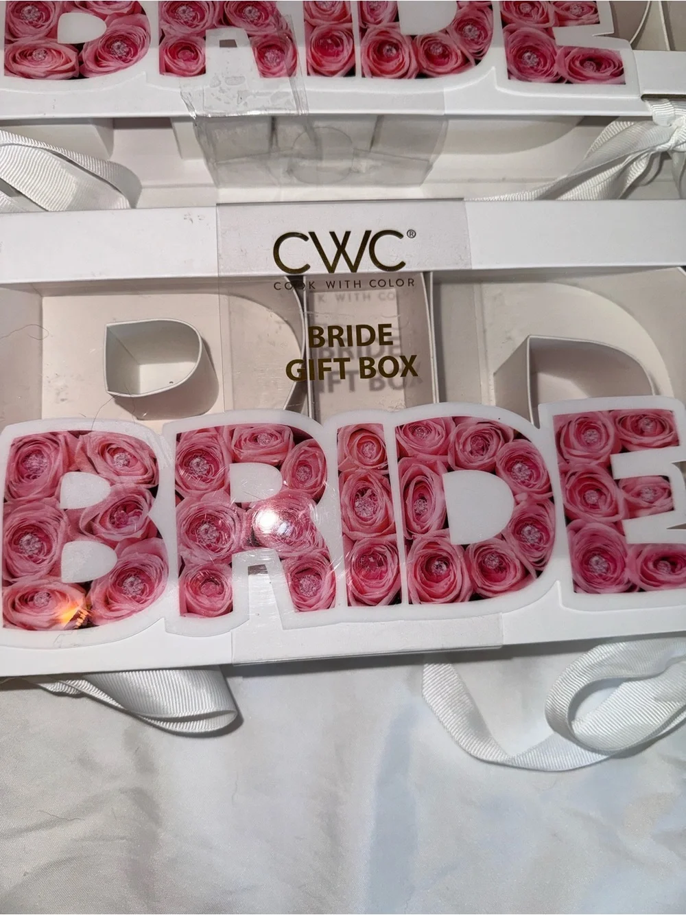 NWT CWC BRIDE Rose Gift Box Bridal Shower Bachelorette